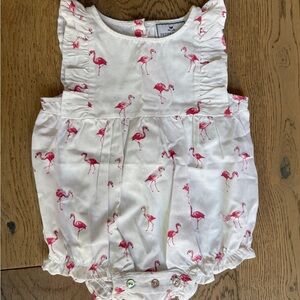 Flamingo Print Baby Romper